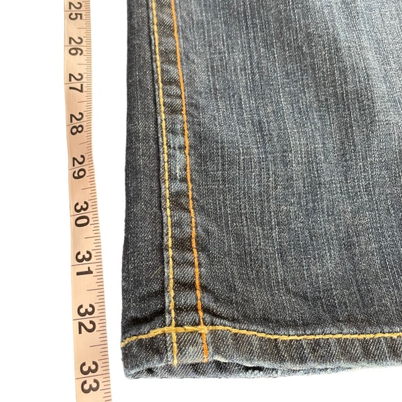 David Kahn Jeanswear Two Tone Heavy Stitching & Brass Hardware Jeans in Size 14 - Picture 12 of 16